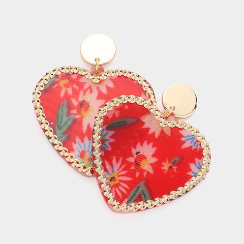 Josie Earrings Red