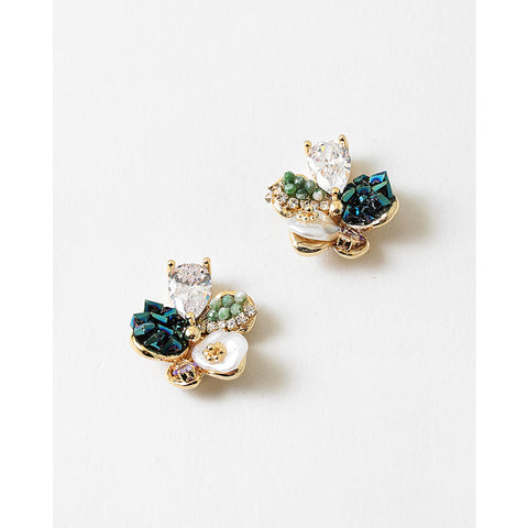 Kacia Earrings Green