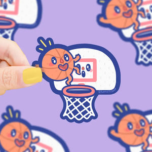 Kawaii Basketball Sticker