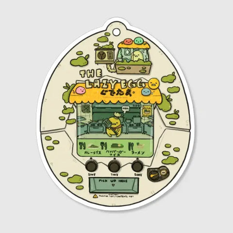 Lazy Egg Tamagotchi Sticker