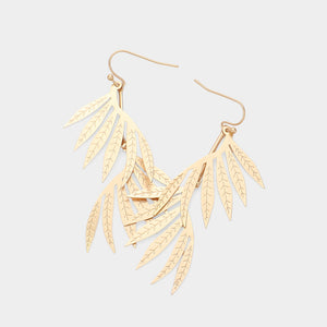 Lily Earrings Matte Gold