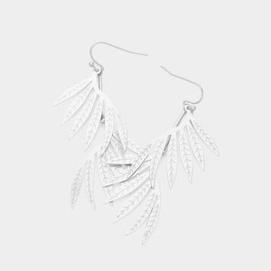 Lily Earrings Matte Silver