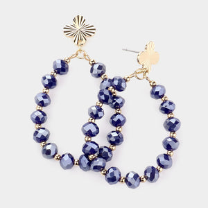 Lucy Earrings Navy