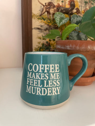 Less Murdery Wide Bottom Mug