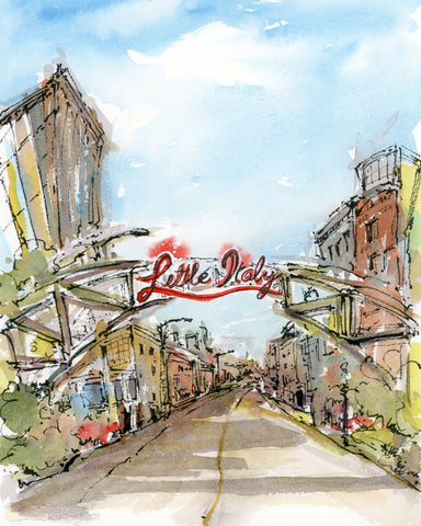 Tommy Lee Print - Little Italy Arch