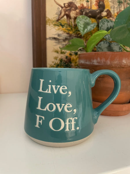 Live Love Wide Bottom Mug