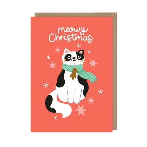 Meowy Christmas Greeting Card