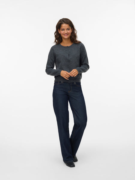 Light Knit Cardigan in Charcoal