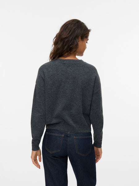 Light Knit Cardigan in Charcoal