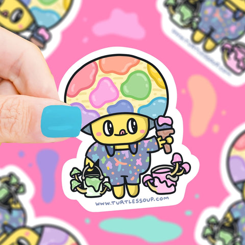 Mushroom Painter Sticker