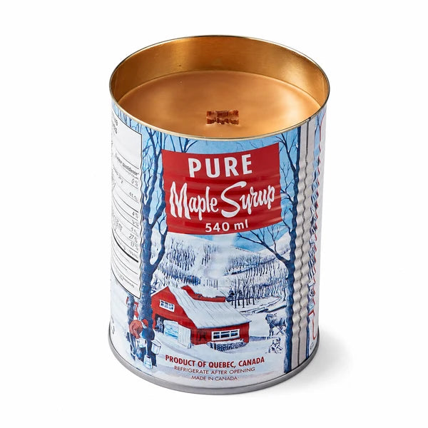 Iconic Tin Can Maple Syrup Candle - Wood Wick