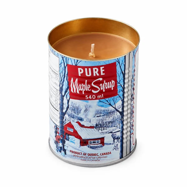 Iconic Tin Can Maple Syrup Candle - Cotton Wick