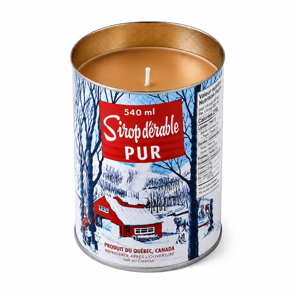 Iconic Tin Can Maple Syrup Candle - Cotton Wick