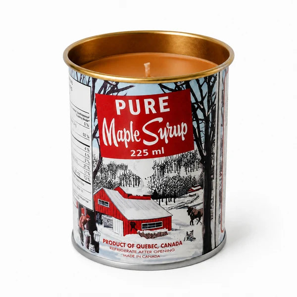 Small Tin Can Maple Syrup Candle - Cotton Wick