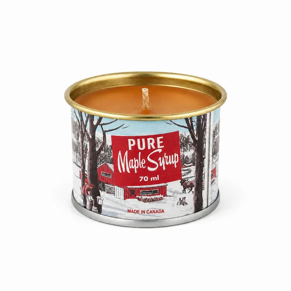 Mini Tin Can Maple Syrup Candle - Cotton Wick