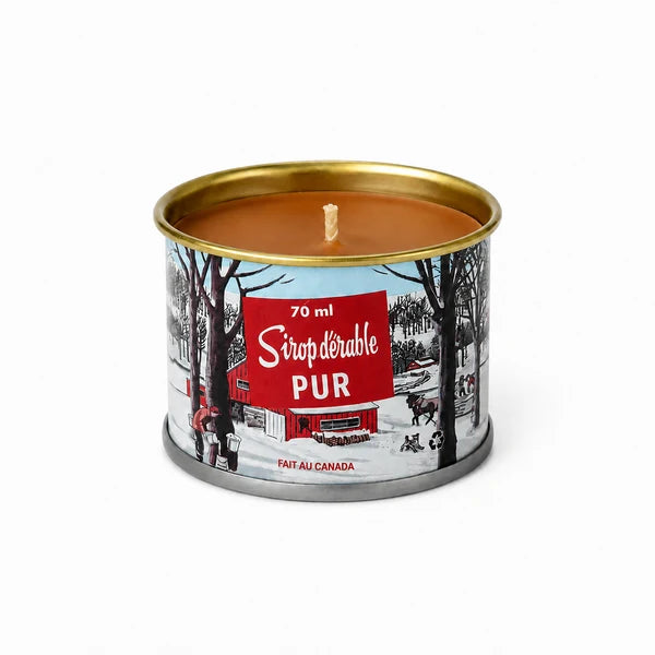 Mini Tin Can Maple Syrup Candle - Cotton Wick