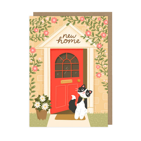 New Home Cat Greeting Card