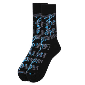 Music Notes Socks - Large Sizing