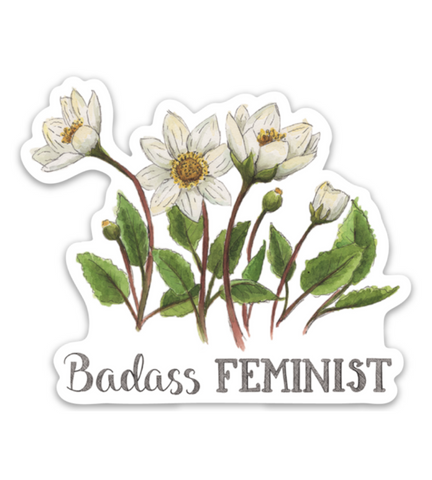 Badass Feminist Sticker