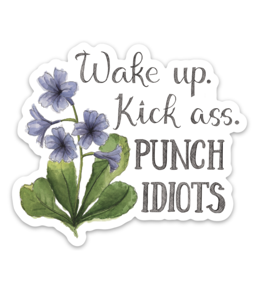 Punch Idiots Sticker