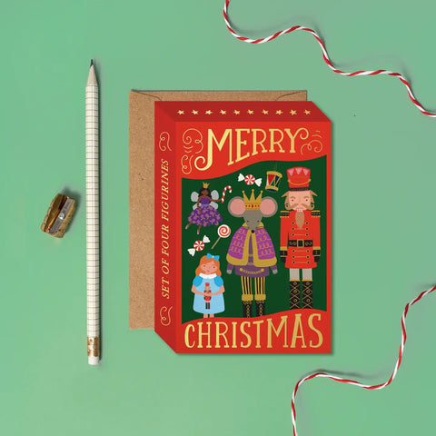 Nutcracker Figurines Greeting Card