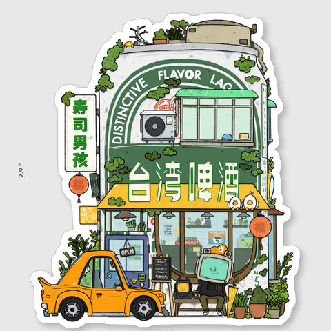 Original Taiwan Beer Sticker