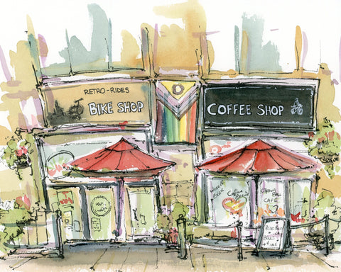 Tommy Lee Print - Ottawa Bike Cafe