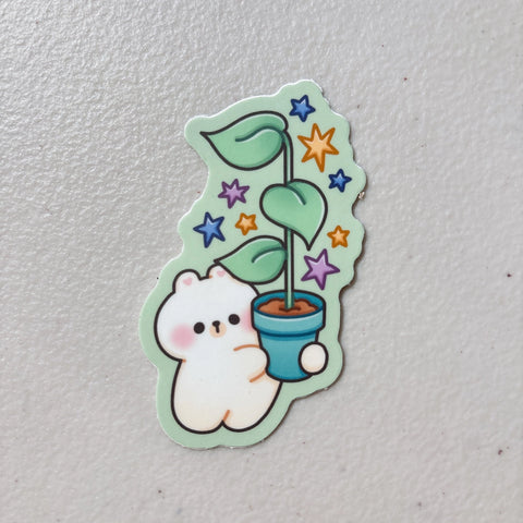 Plant Bear Sticker