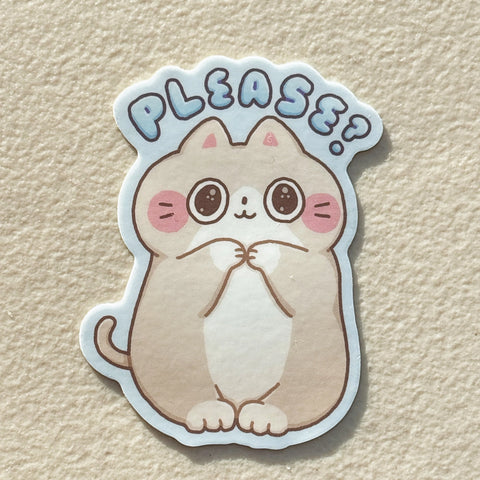 Please Kitty Sticker