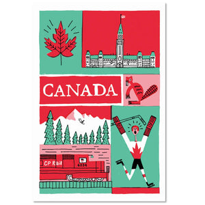 Canada Icons Postcard