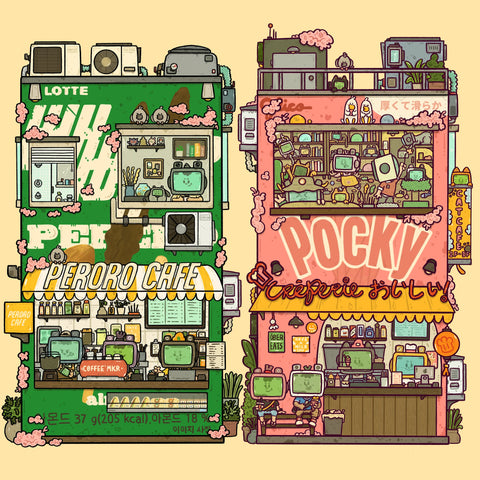 Pepero and Pocky Art Print