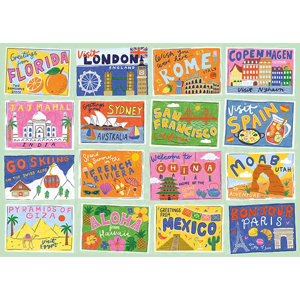 Postcards 1000 Piece Puzzle