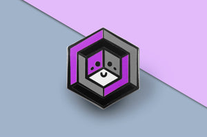 Smile Cube Asexual Pin