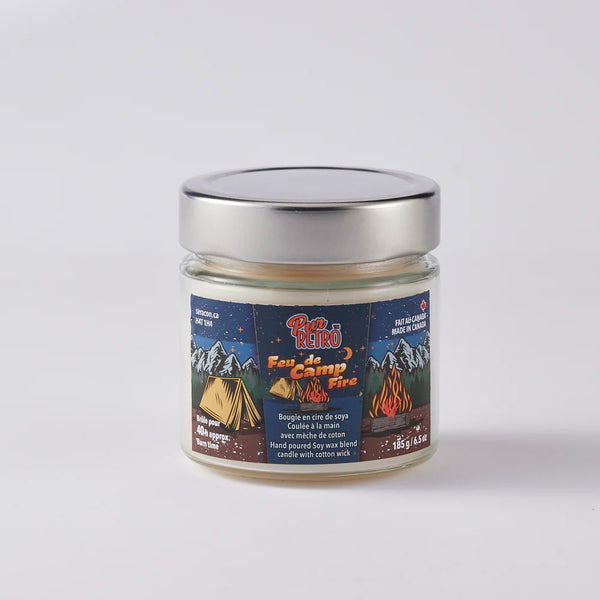 Retro Camp Fire Candle