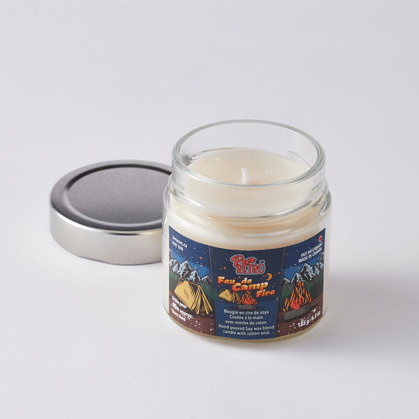 Retro Camp Fire Candle