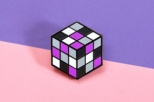 Rubiks Cube Asexual Pin