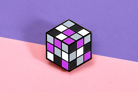 Rubiks Cube Asexual Pin