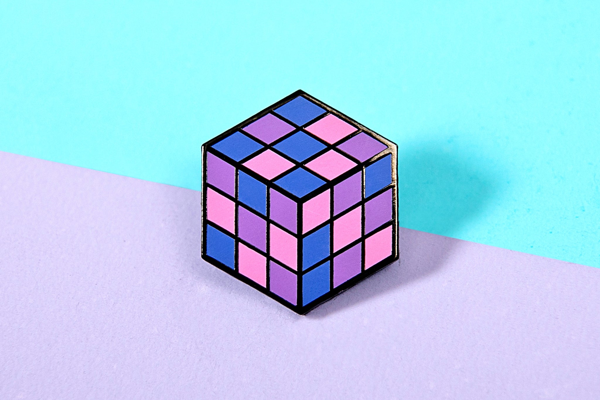 Rubiks Cube Bisexual Pin