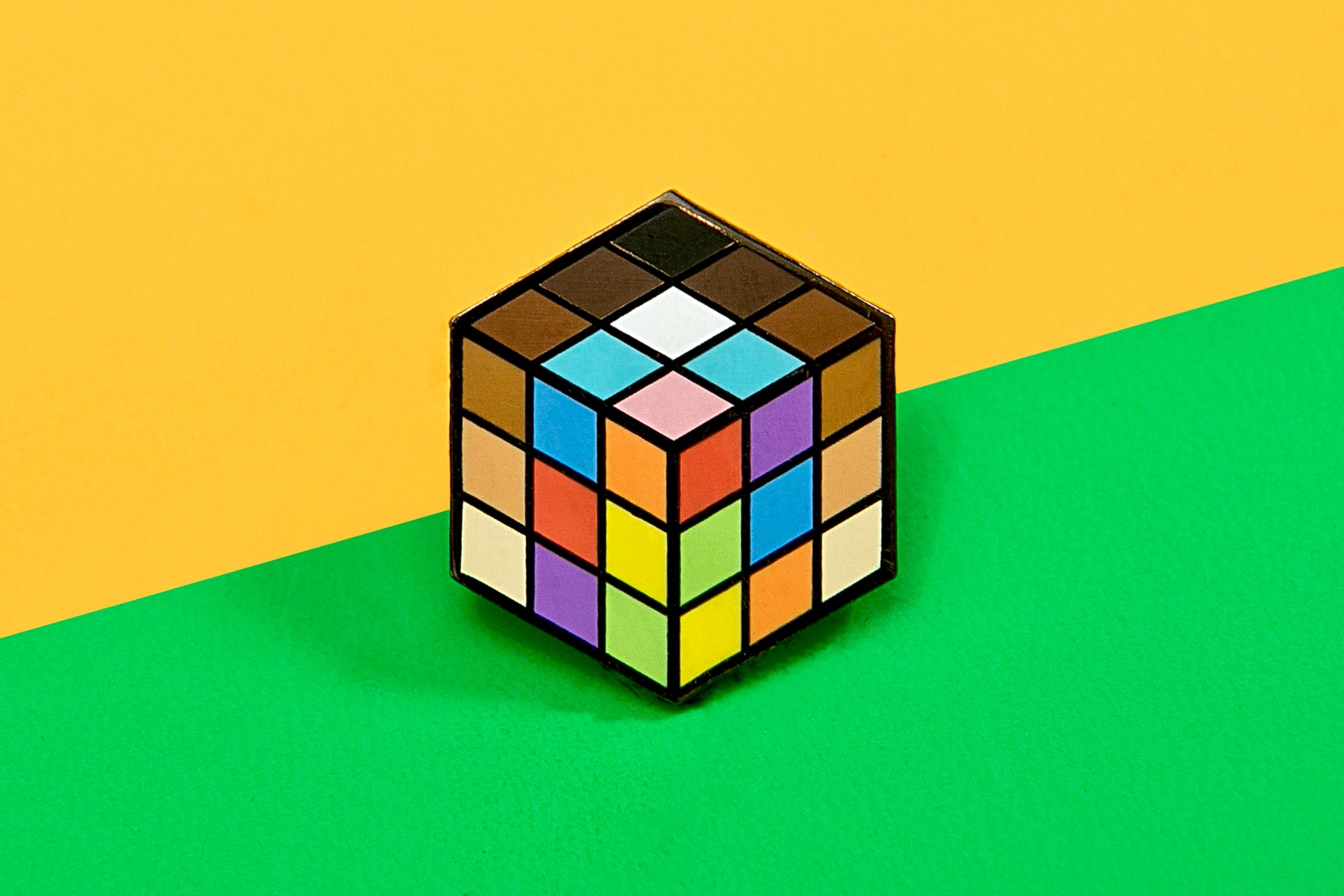 Rubiks Cube Inclusive Pin