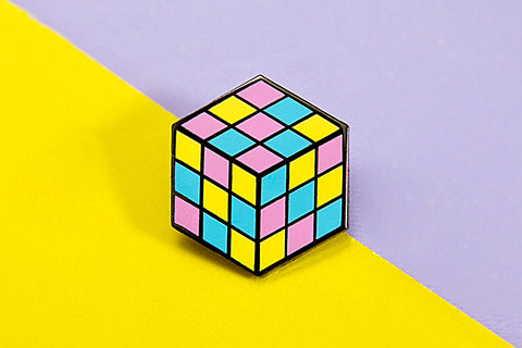 Rubiks Cube Pansexual Pin
