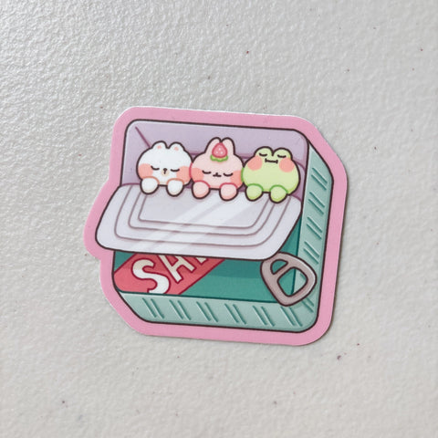 Sardine Snuggles Sticker