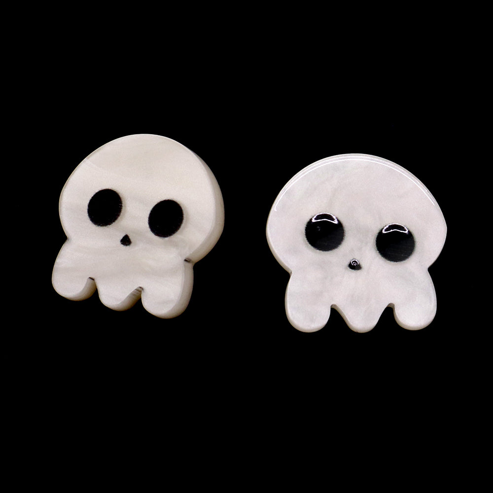 Resin Skull Stud Earrings