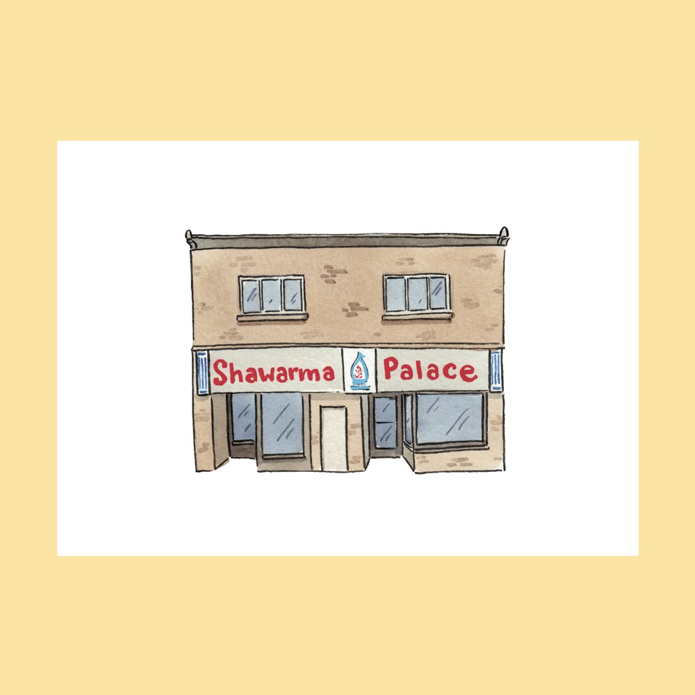 Shawarma Palace Rideau Print