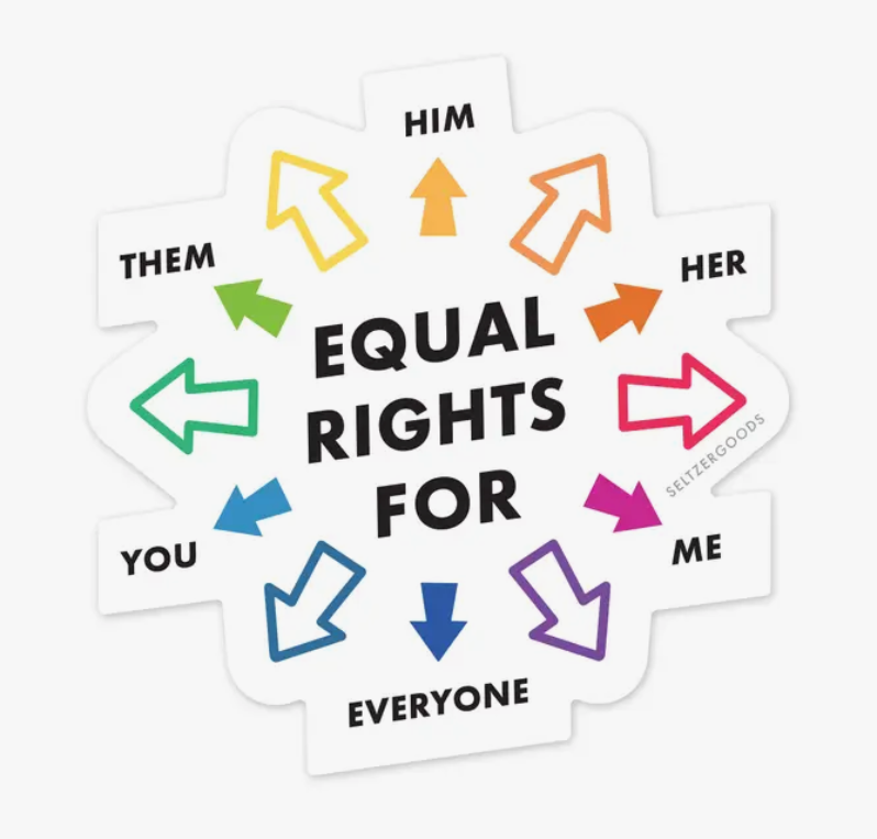 Equality Arrows Sticker