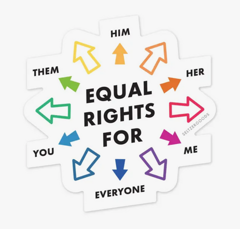 Equality Arrows Sticker