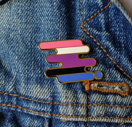 Genderfluid Pride Enamel Pin