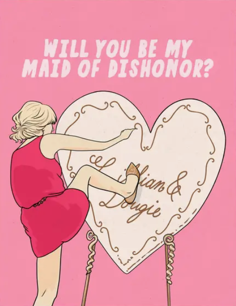Maid Of Dishonor Greeting Card