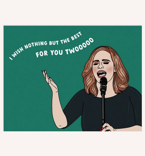 Adele Wedding Greeting Card