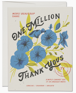 One Million Thank Yous Greeting Card