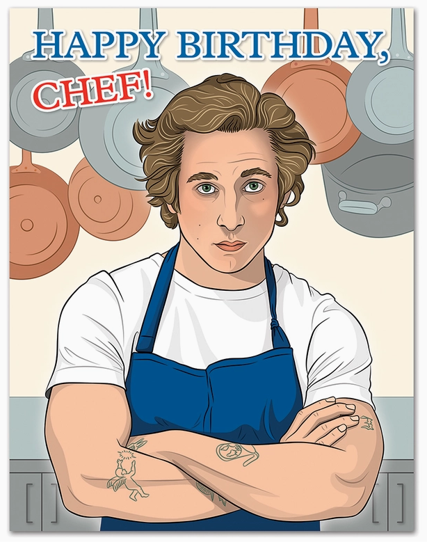 Happy Birthday Chef Greeting Card